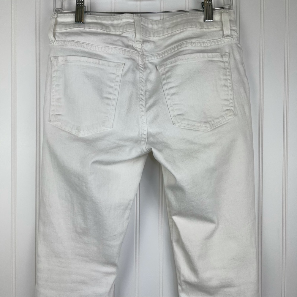 Vince White Waxed Crop 5PKT Skinny Jeans Size 28 - Picture 9 of 14